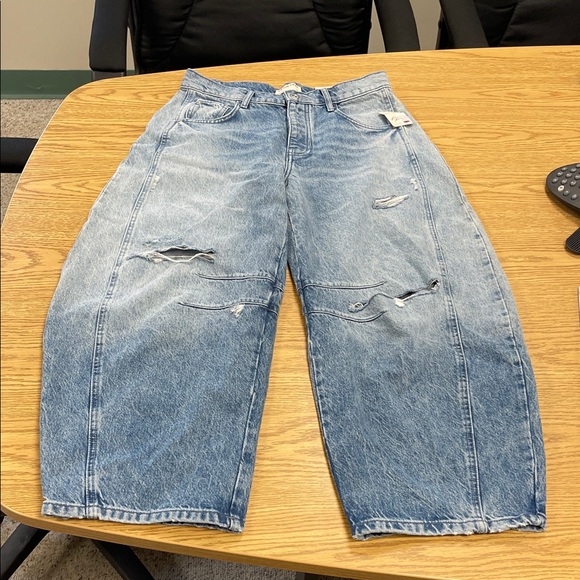 Free People Denim - Free People We The Free Good Luck Barrel Jeans
